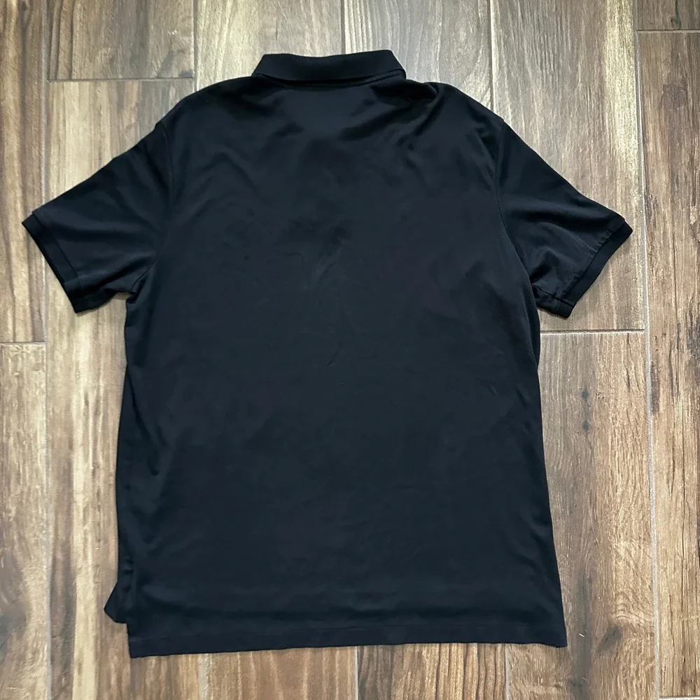Polo Ralph Lauren Men XL Black Pima Soft Touch Cotton Short Sleeve Polo Shirt